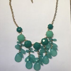 Boutique Turquoise Chunky Statement Necklace